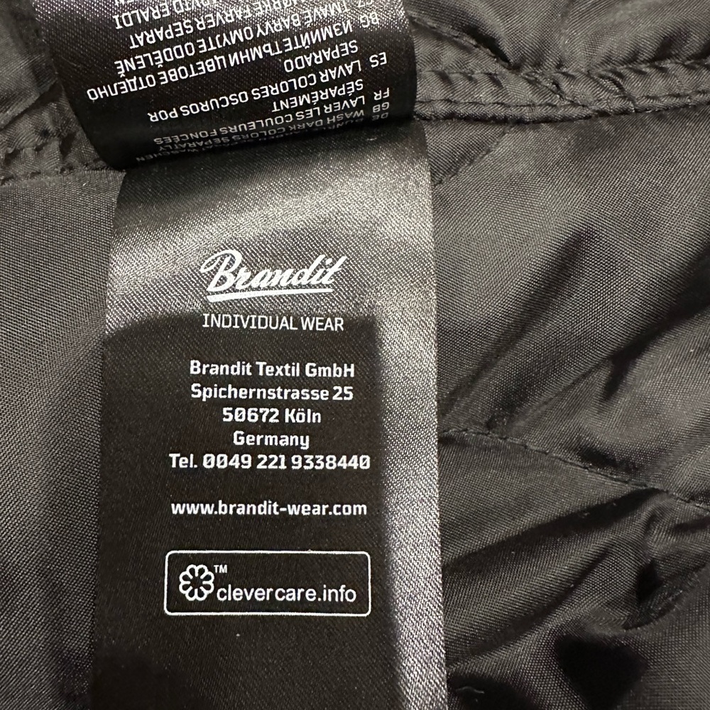 Brandit M-65 Standard Tactical Military Winter Parka Men’s Size L Black Hooded - Picture 7 of 13